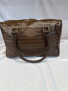 Vintage Mario Valentino Boston Travel Duffel Bag